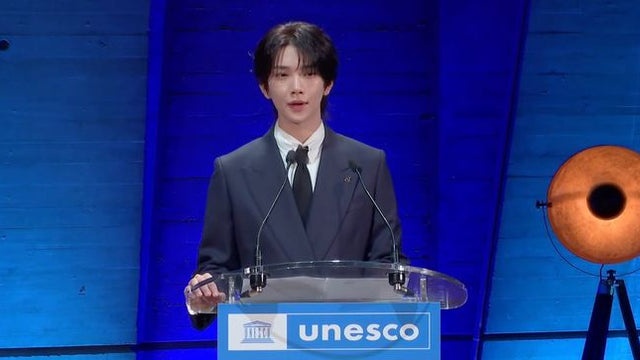 SEVENTEEN's Joshua Delivers Speech at UNESCO Headquarters in Paris
