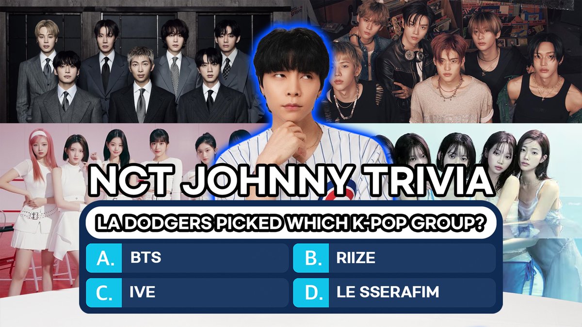 NCT's Johnny Hosts MLB K-Pop Trivia Quiz Featuring BTS, IVE, RIIZE, and LE SSERAFIM