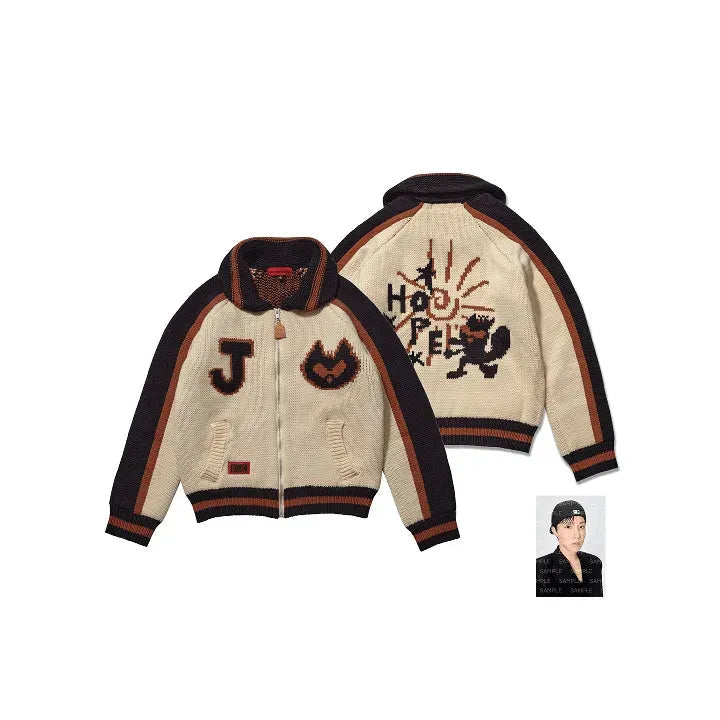 Buy BTS j-hope Cowichan CARDIGAN (Beige) 'hope on the stage Buy BTS j-hope Cowichan CARDIGAN (Beige) 'hope on the stage