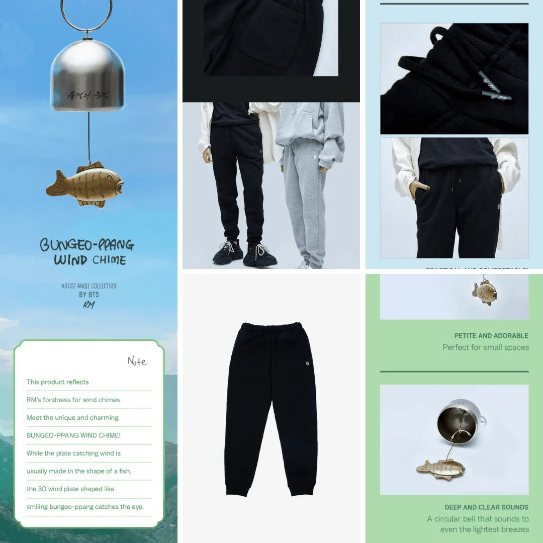 BTS RM jogger pants プロデュース グッズ ナムジュン Buy RM Jogger Pants & Wind Chime [BTS Artist-Made Collection