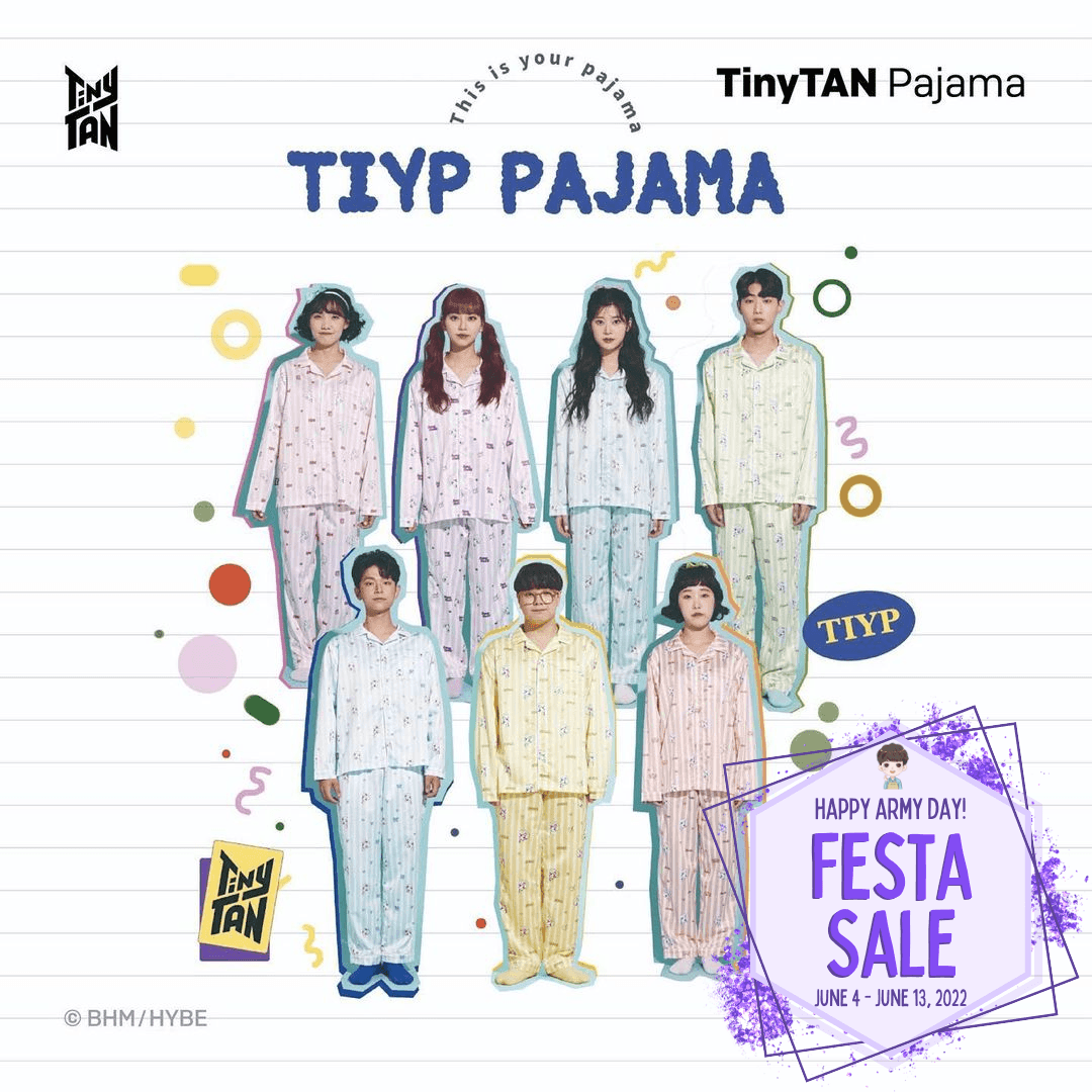 Buy TIY BTS TinyTAN Peekaboo Pajamas Oppa Store Oppastore