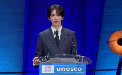 SEVENTEEN's Joshua Delivers Speech at UNESCO Headquarters in Paris
