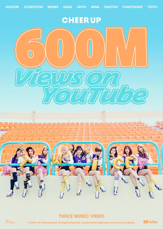 TWICE's 'CHEER UP' Surpasses 600M Views; Jihyo, Jeongyeon & Chaeyoung Drop 'TAKEDOWN' Live MV