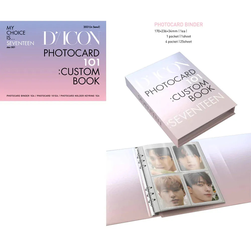Buy SEVENTEEN - DICON - Photocard 101 Custom Book | Oppa Store Buy SEVENTEEN - DICON - Photocard 101 Custom Book | Oppa Store