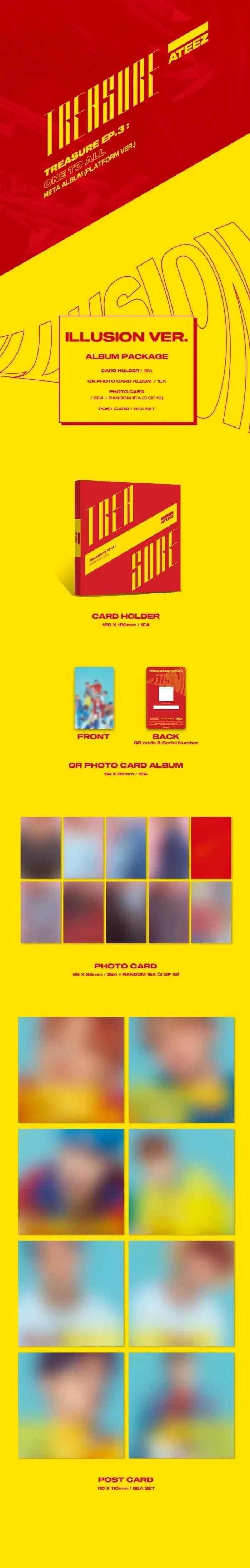 Buy ATEEZ - [TREASURE Ep.3 : One to All] Album | Oppa Store