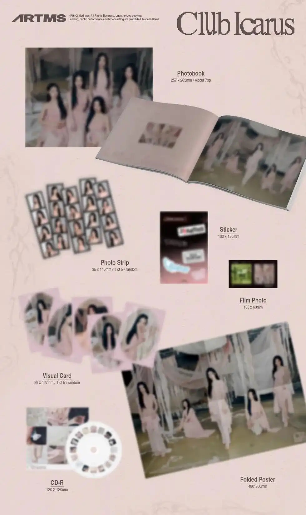thumbnail image 2 of ARTMS - 1st Mini Album Club Icarus Objekt Music Album - QR Code Digital Download 2 of 10