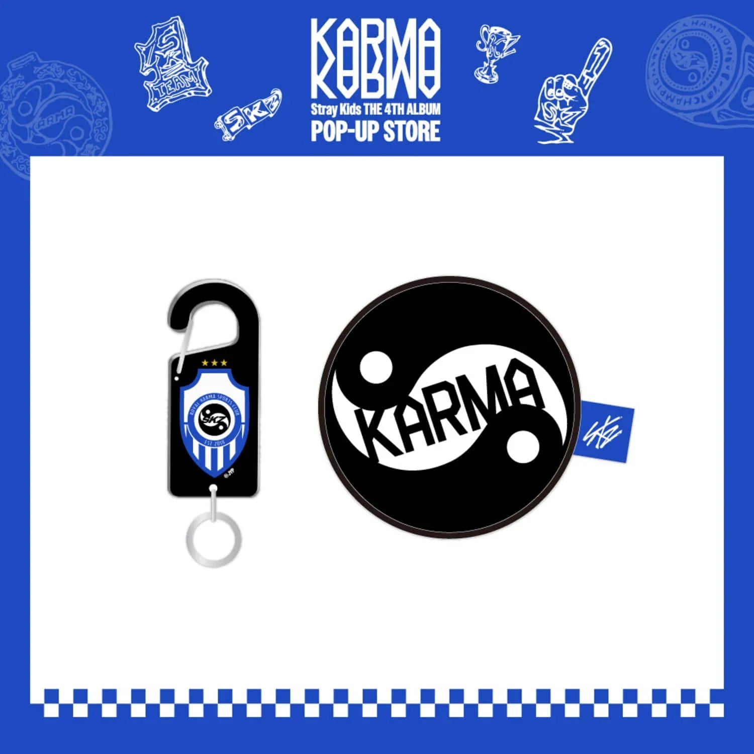 straykids KARMA ポップアップ ミラー QR トレカ ステッカー straykids スキズ KARMA ポップアップ タトゥー ステッカー