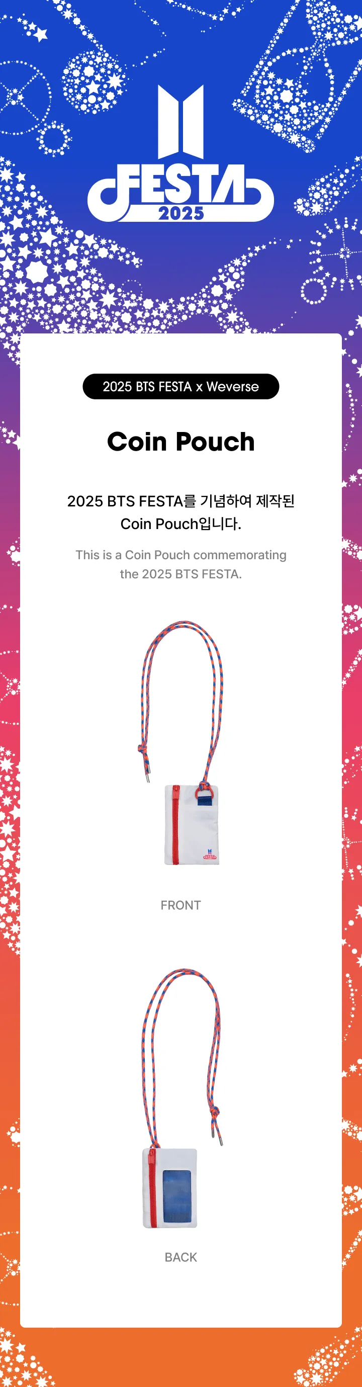 Buy BTS - 2025 BTS Festa X Weverse Official MD Merch (3rd