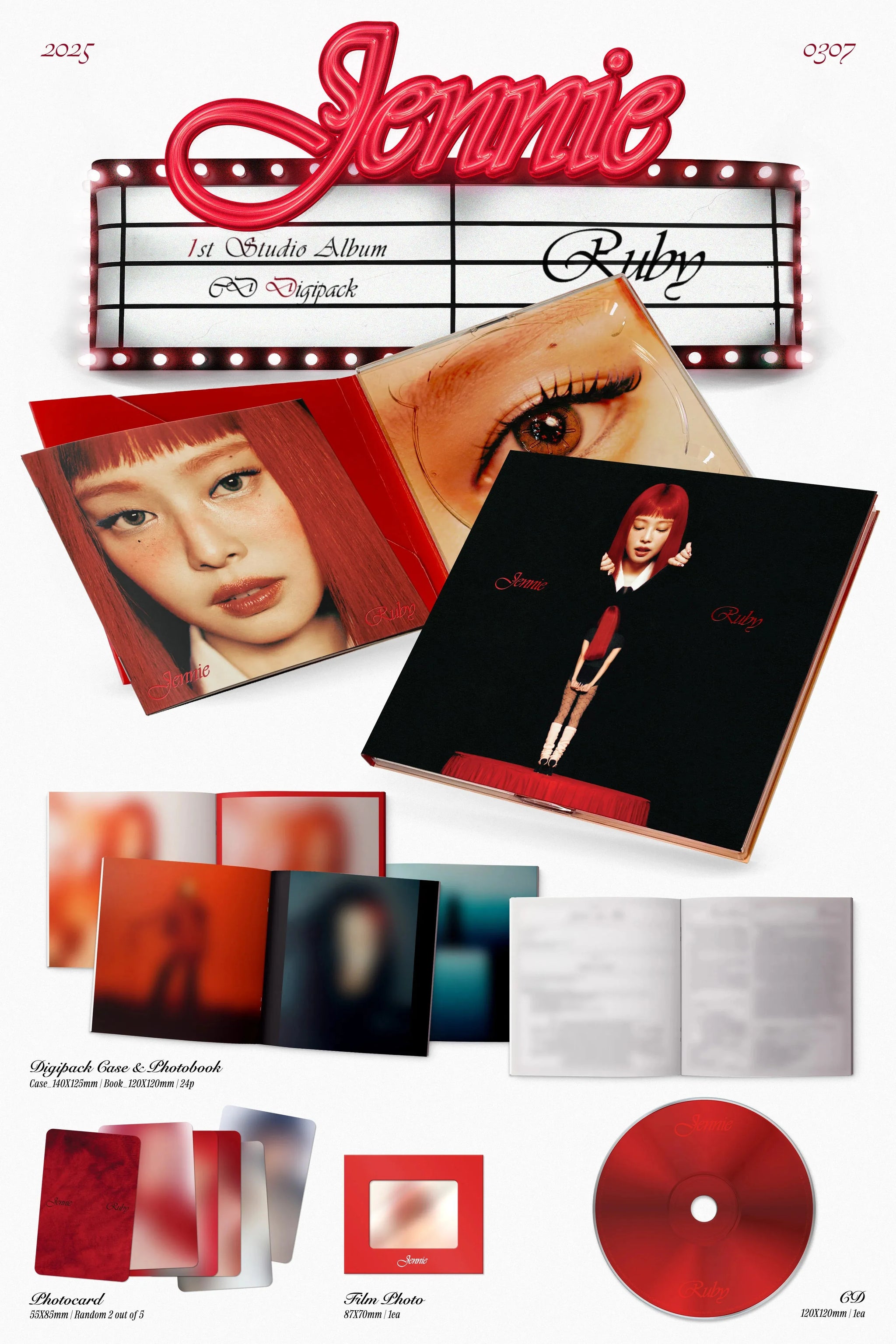 Buy JENNIE (Blackpink) - Ruby Album - 1st Studio Album