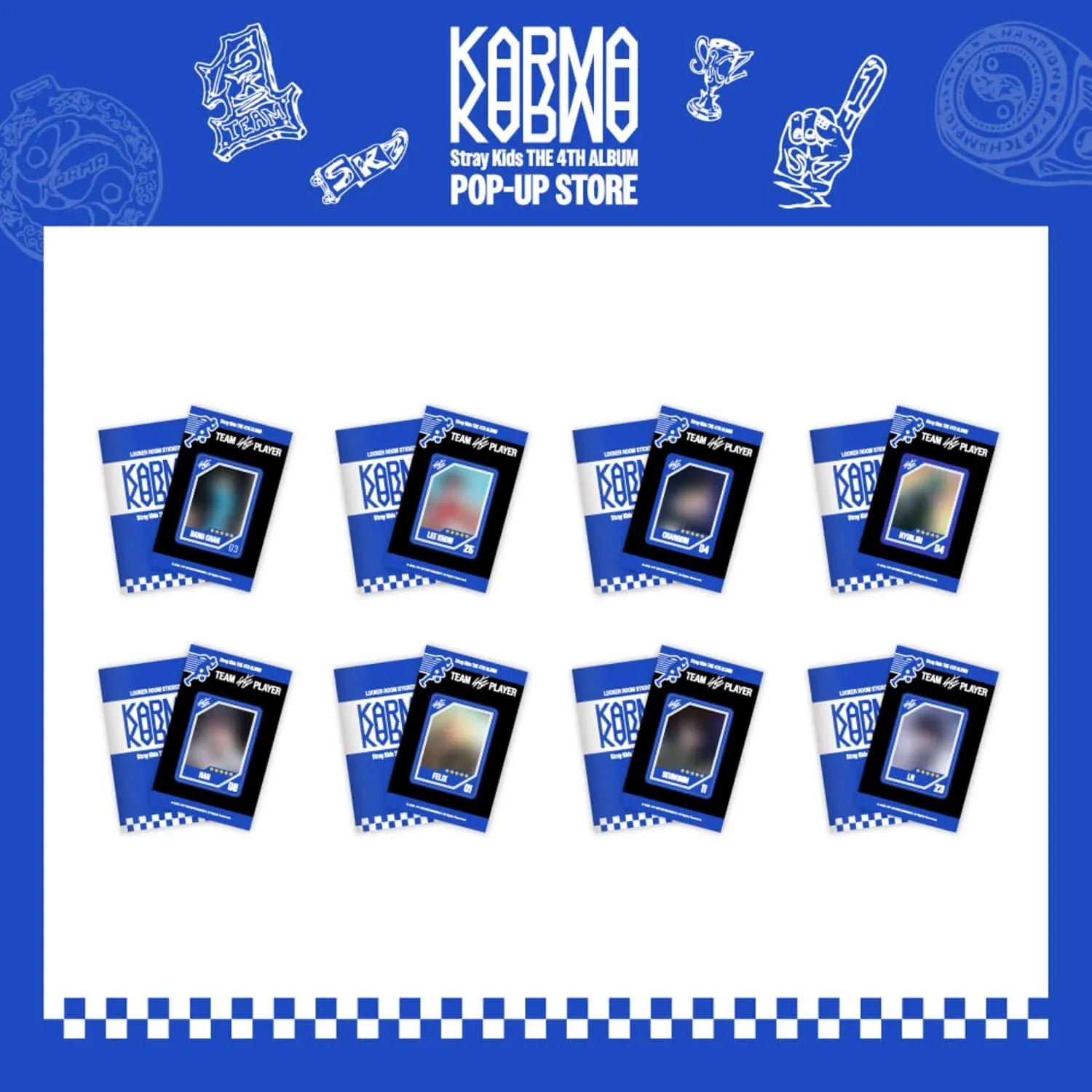straykids KARMA ポップアップ ミラー QR トレカ ステッカー straykids KARMA ポップアップ ミラー QR トレカ ステッカー