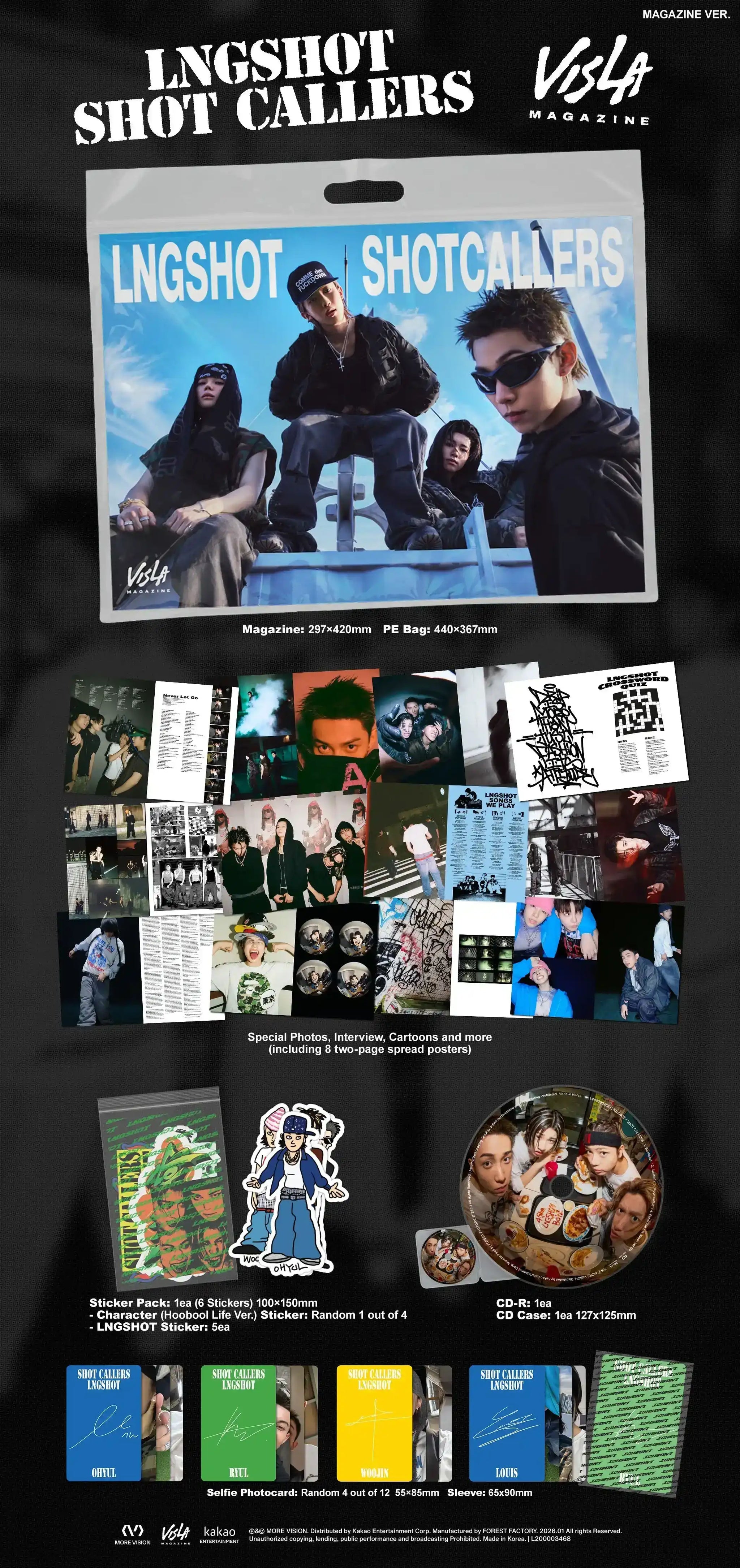 LNGSHOT SHOT CALLERS アルバム LNGSHOT EP Album - SHOT CALLERS (Character Ver.) – Choice Music LA
