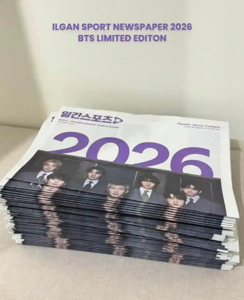 BTS X ILGAN SPORTS NEWSPAPER 2026 LIMITED EDITION – Oppa Store