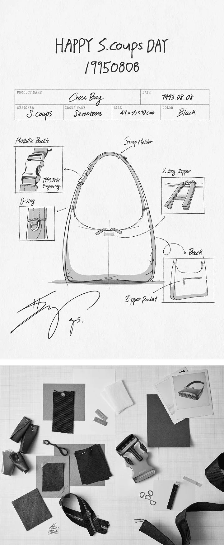 Buy SEVENTEEN - H.Scoups Day Cross Bag | Oppa Store Buy SEVENTEEN - H.Scoups Day Cross Bag | Oppa Store