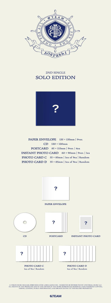 &Team - [Aoarashi] 2nd Single Album - Oppa Store