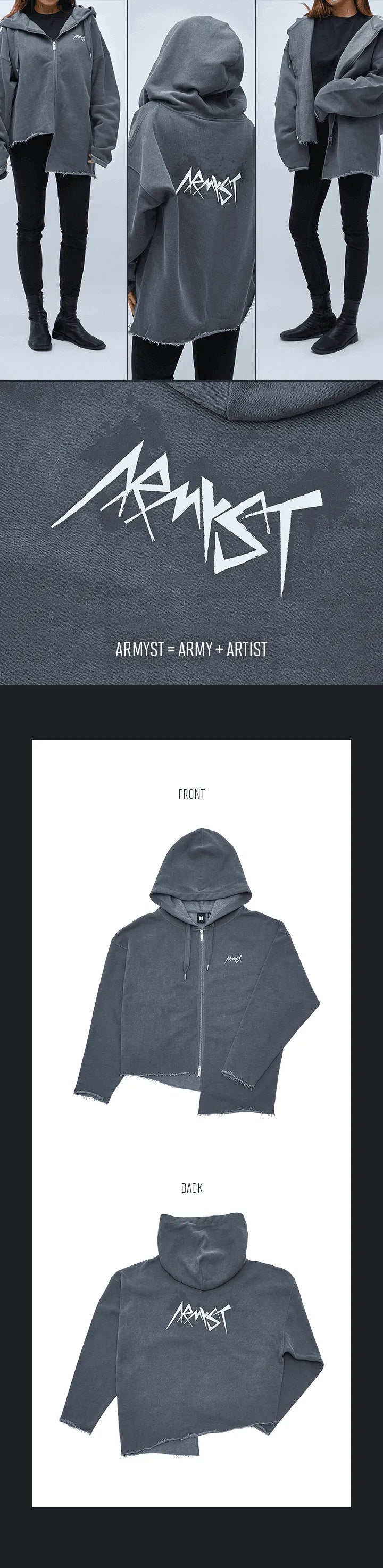 BTSARTIST-MADE COLLECTION JUNG KOOK パーカー Buy Jungkook - ARMYst Zip-Up Hoody [BTS Artist-Made