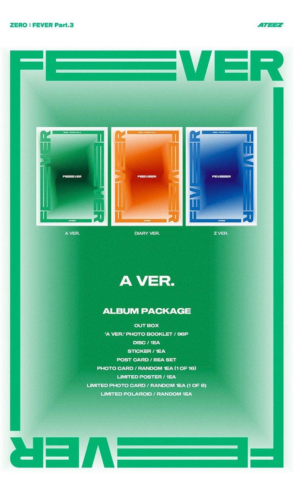 ATEEZ - Zero Fever Part.3 Album - Oppa Store