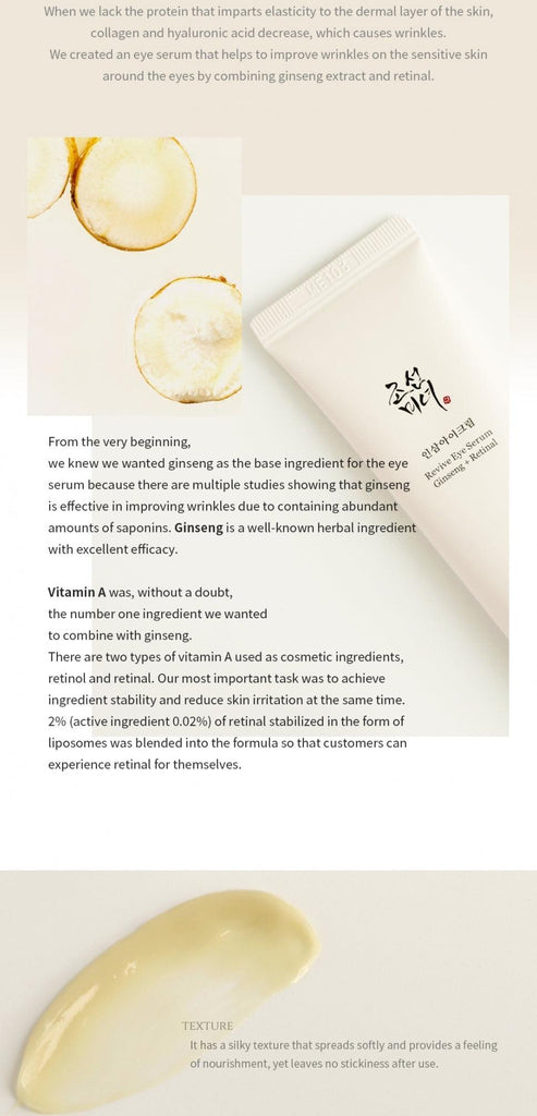[Beauty of Joseon] Revive Eye Serum: Ginseng + Retinal 30ml - Oppa Store
