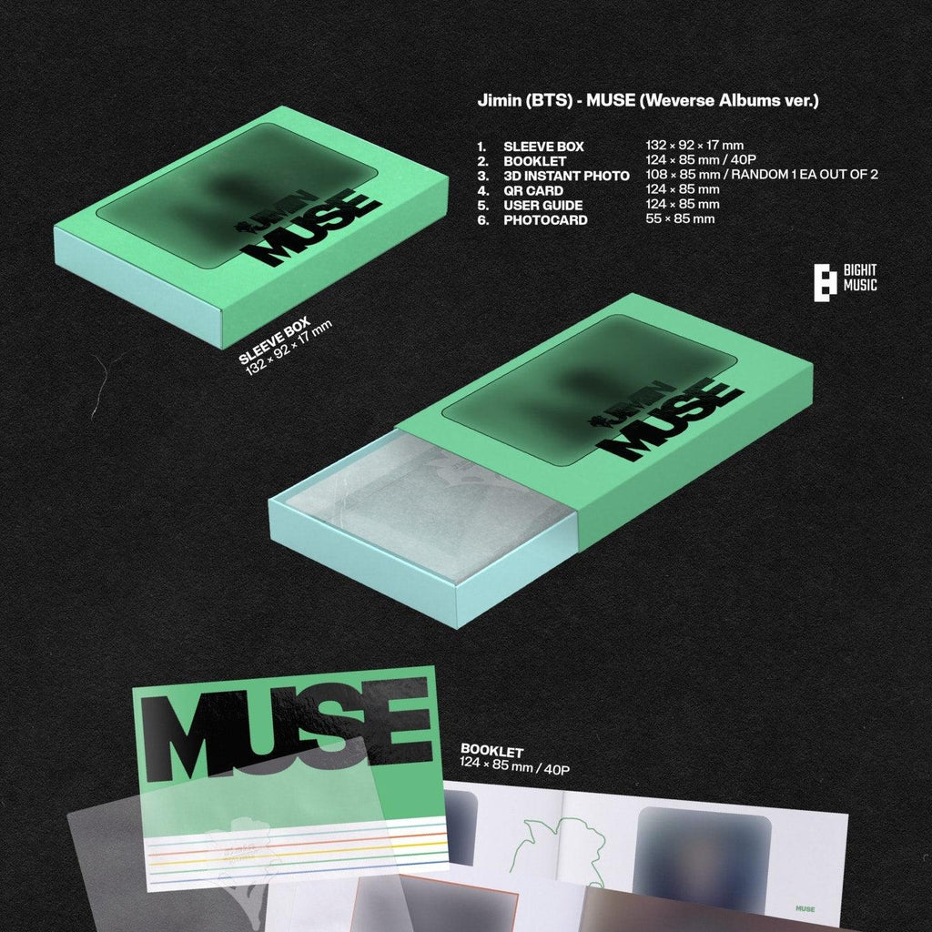 BTS Jimin MUSE - 2nd solo album (With Weverse gifts) - Oppa Store