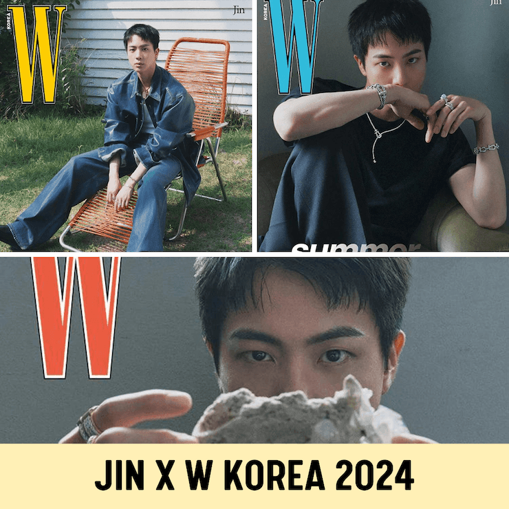 BTS JIN - W Korea Magazine 2024 Volume 7 Issue - Oppa Store