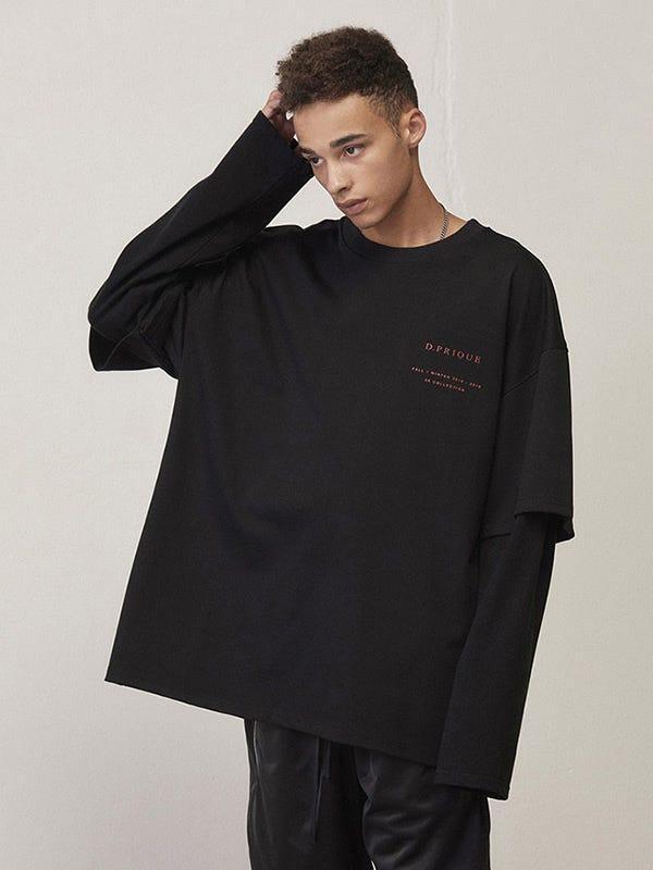 BTS Jungkook Oversized Layered T-shirt - Oppastore