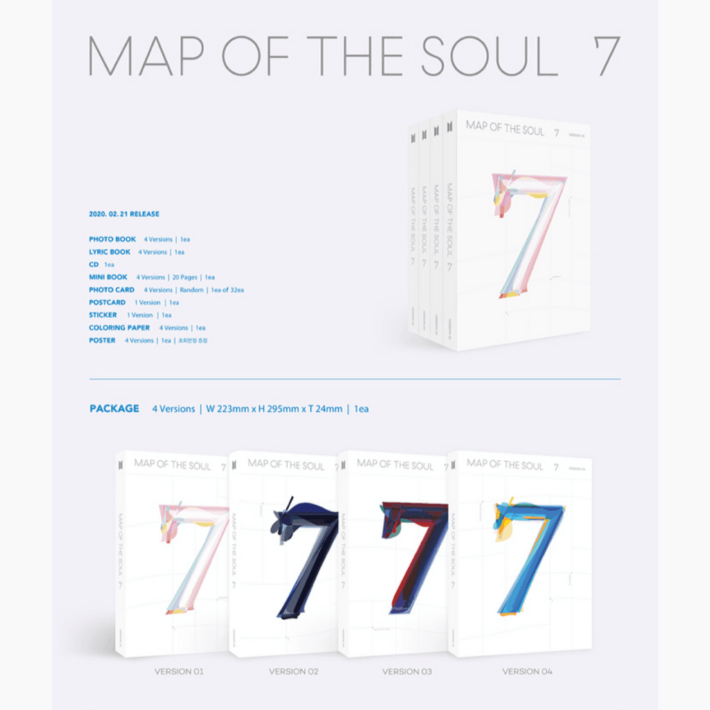 BTS Map of The Soul: 7 Album - Oppa Store