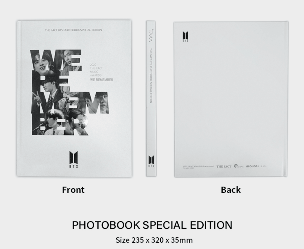 BTS Official The Fact Photobook Special Edition - Oppa Store