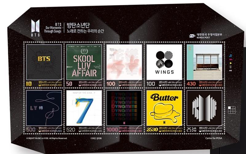 BTS - Our Moments Through Songs Anniversary Stamp (Official Merch) - Oppa Store