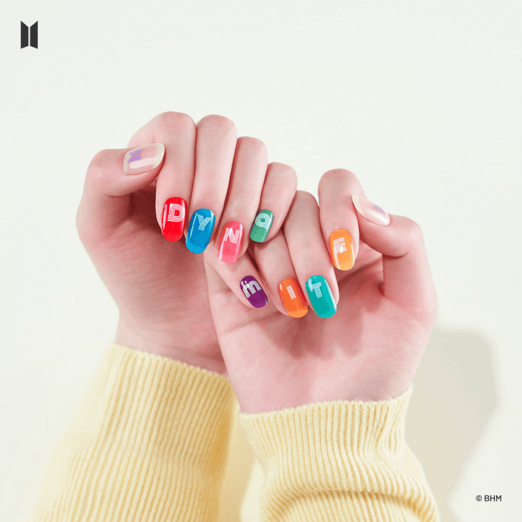 BTS 'Play The Dynamite' Music Themed Nails - Disco Edition - Oppastore