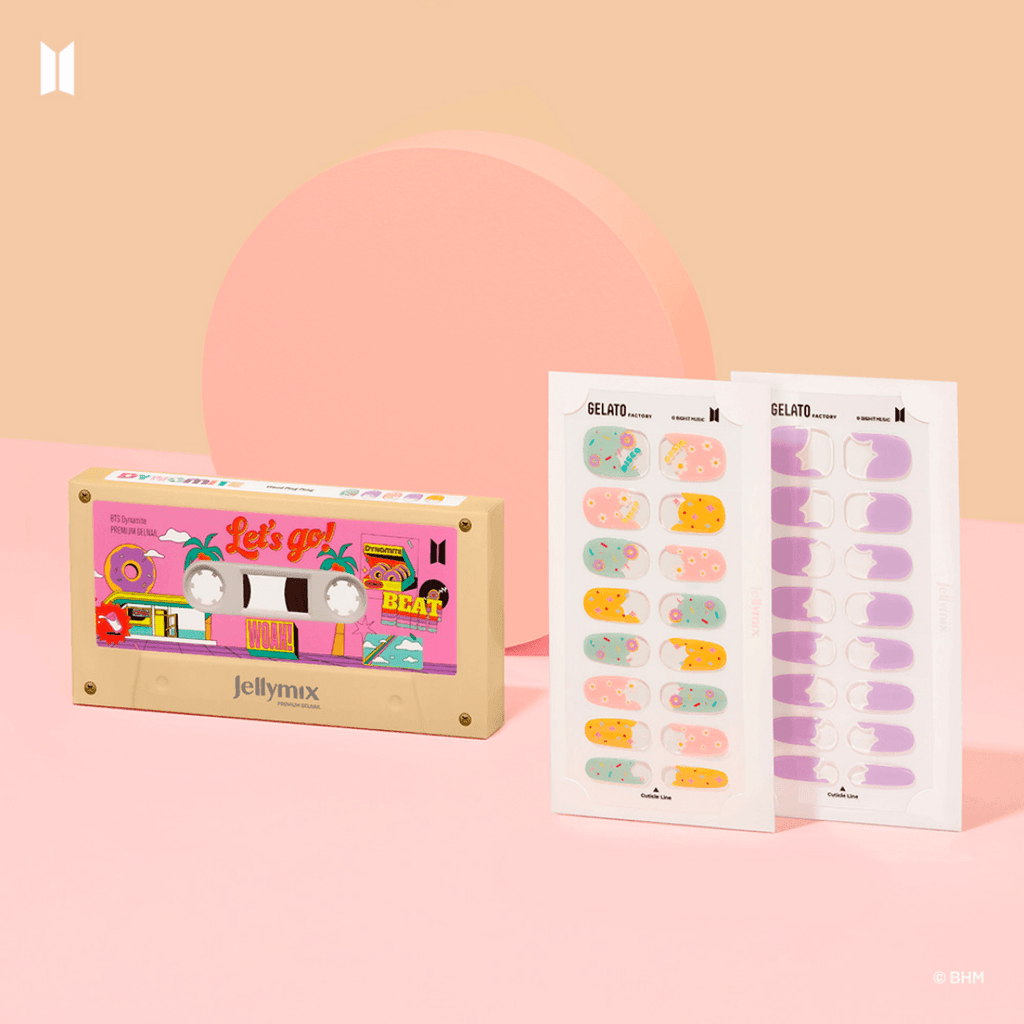 BTS 'Play The Dynamite' Music Themed Nails - Retro Edition - Oppastore