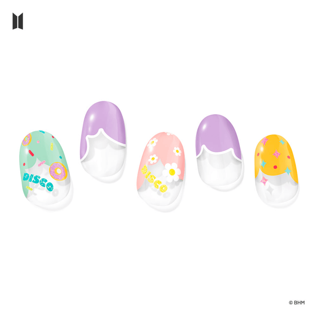 BTS 'Play The Dynamite' Music Themed Nails - Retro Edition - Oppastore