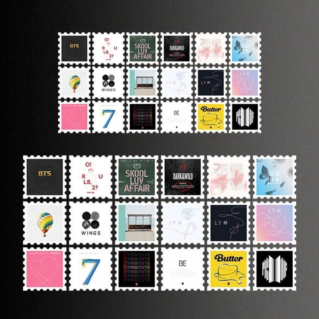 BTS Proof Album Postage Stamp Sticker Set - Oppastore