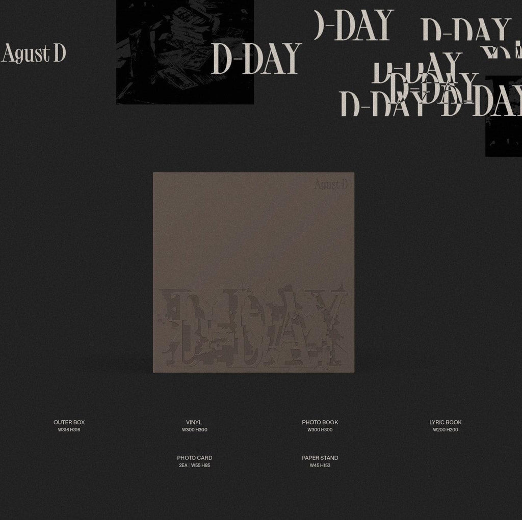 BTS Suga D-Day Vinyl LP version album - Oppa Store