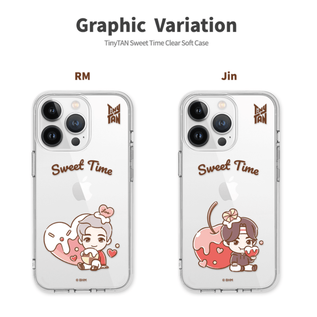 BTS TinyTAN Sweet Time Transparent Jelly Phone Case - Oppastore