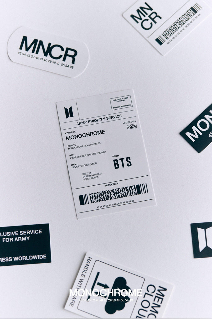 BTS x MONOCHROME Merch Collab - Oppa Store