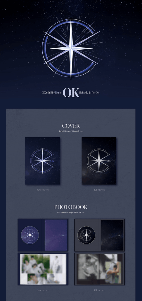 CIX - OK Episode 2 I'm OK 6th EP Album - Oppastore