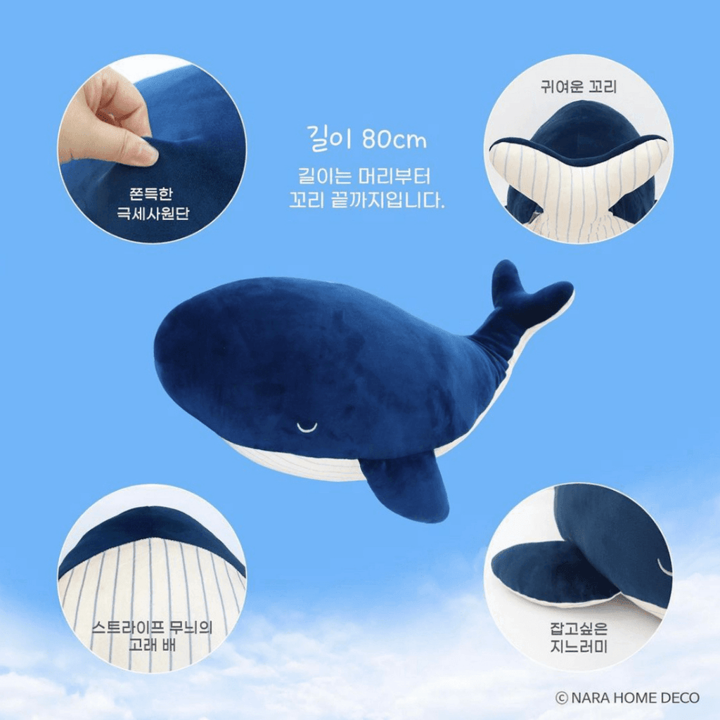 Cozyen Big Whale Doll 80 cm - Extraordinary Attorney Woo - Oppastore