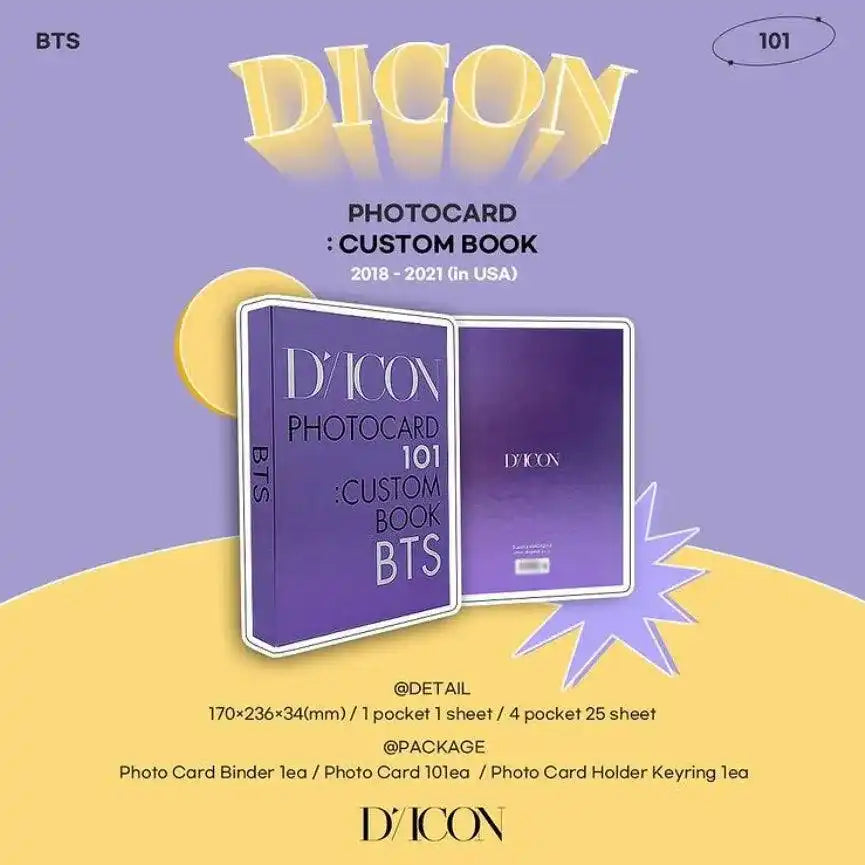BTS Dicon Photocard 101 Custom Book – Oppa Store