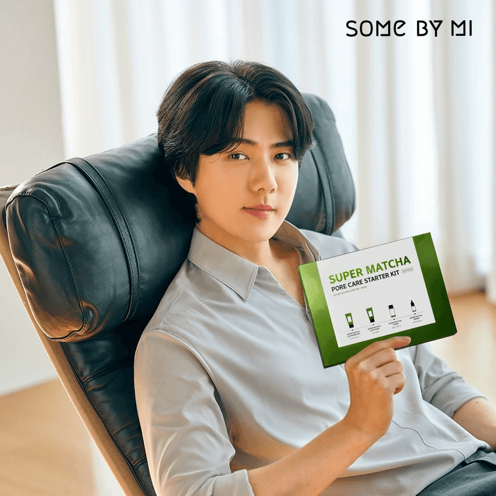 EXO Oh Sehun X Some By Mi Super Matcha Pore Starter Kit - Oppastore