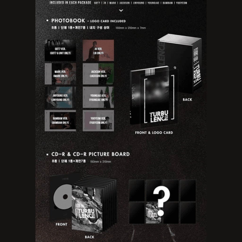 GOT7 2nd Studio Album - Flight Log 'Turbulence' (Random Version) - Oppastore