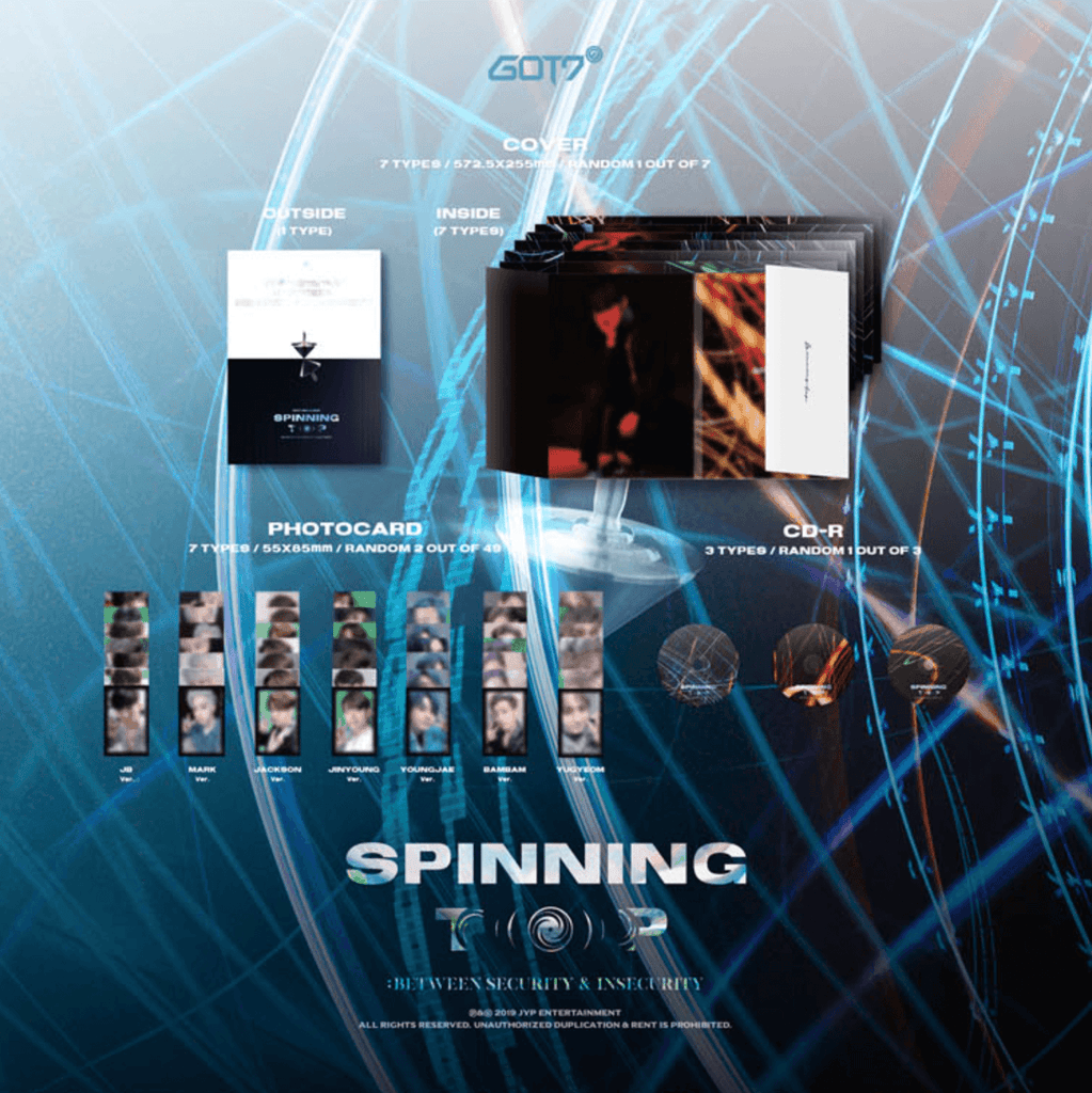 GOT7 9th Mini Album - Spinning Top (Random Version) - Oppastore