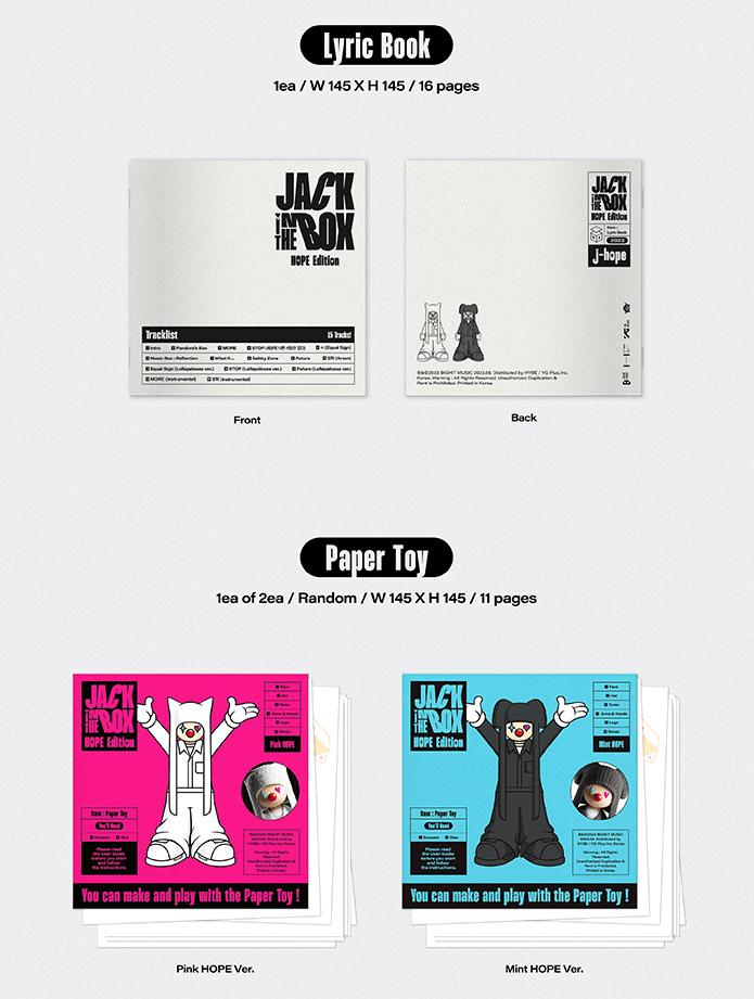 (HOPE EDITION) BTS J-Hope Jack In The Box - Oppa Store