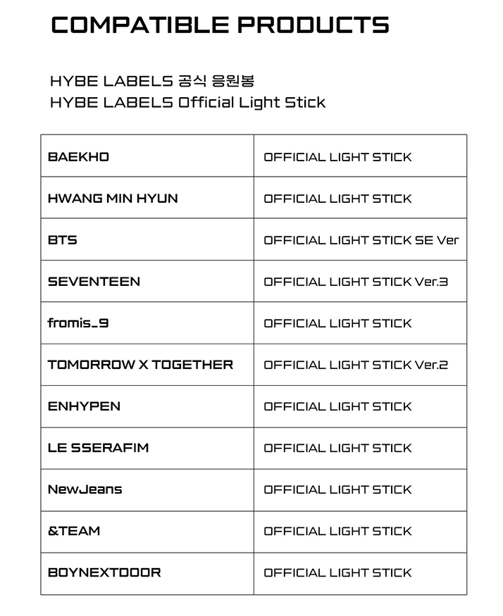 HYBE Official Light Stick Battery (Rechargeable) - Oppa Store