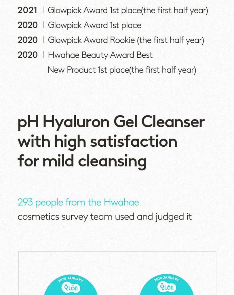 Hygge Weakly Acidic Hyaluron Gel Cleanser 200ml - Oppastore