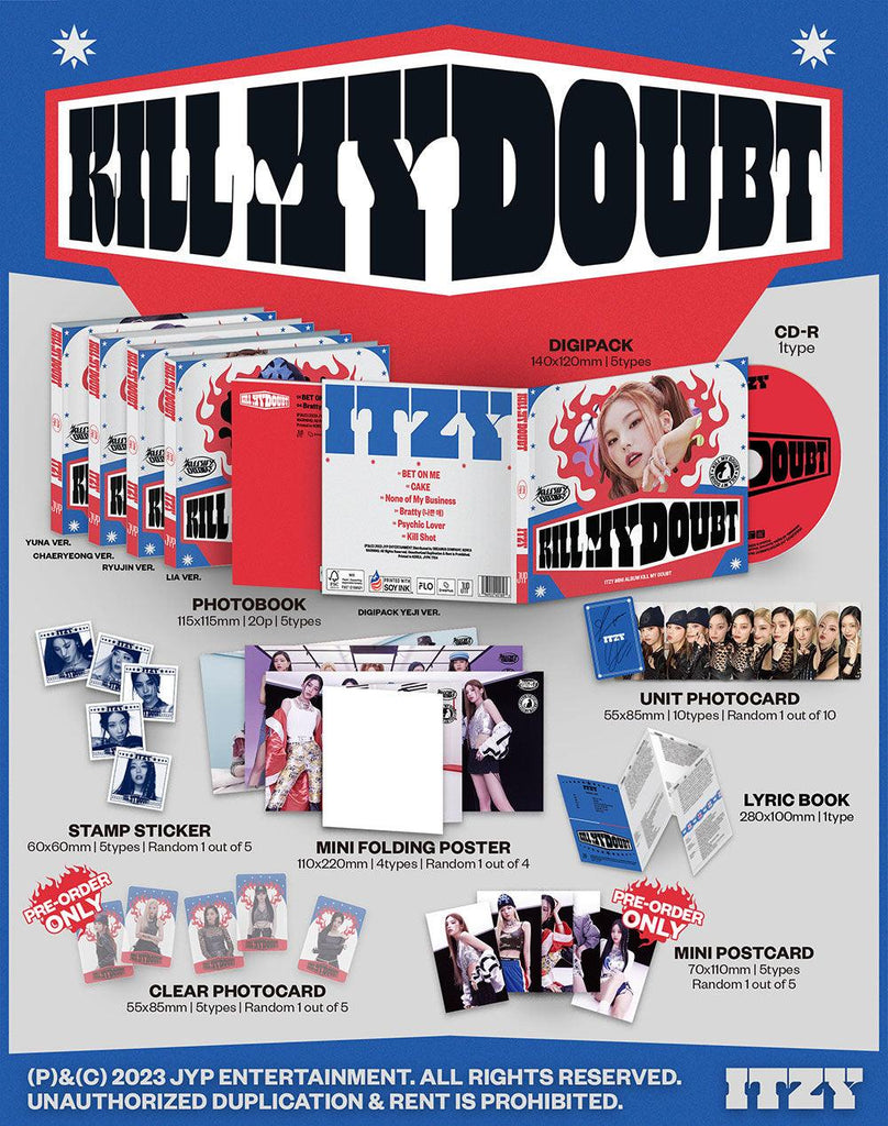 Itzy - Kill My Doubt 7th Mini Album - Oppa Store