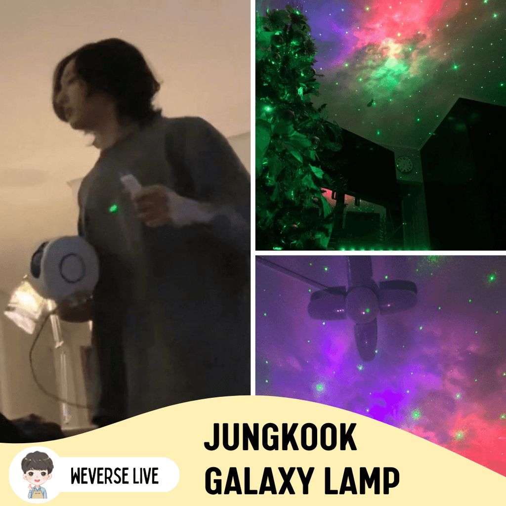 Jungkook Lamp - Galaxy Projector from Weverse Live - Oppastore