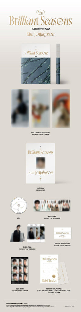 Kim Jonghyeon - Brilliant Seasons 2nd Mini Album - Oppastore