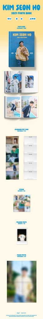 KIM SEON HO: 2024 Photobook (One, Two, Three Smiles) - Oppa Store