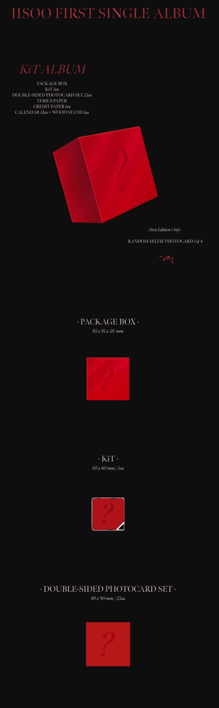 [ME] Blackpink Jisoo - 1st Single Kit Album - Oppa Store
