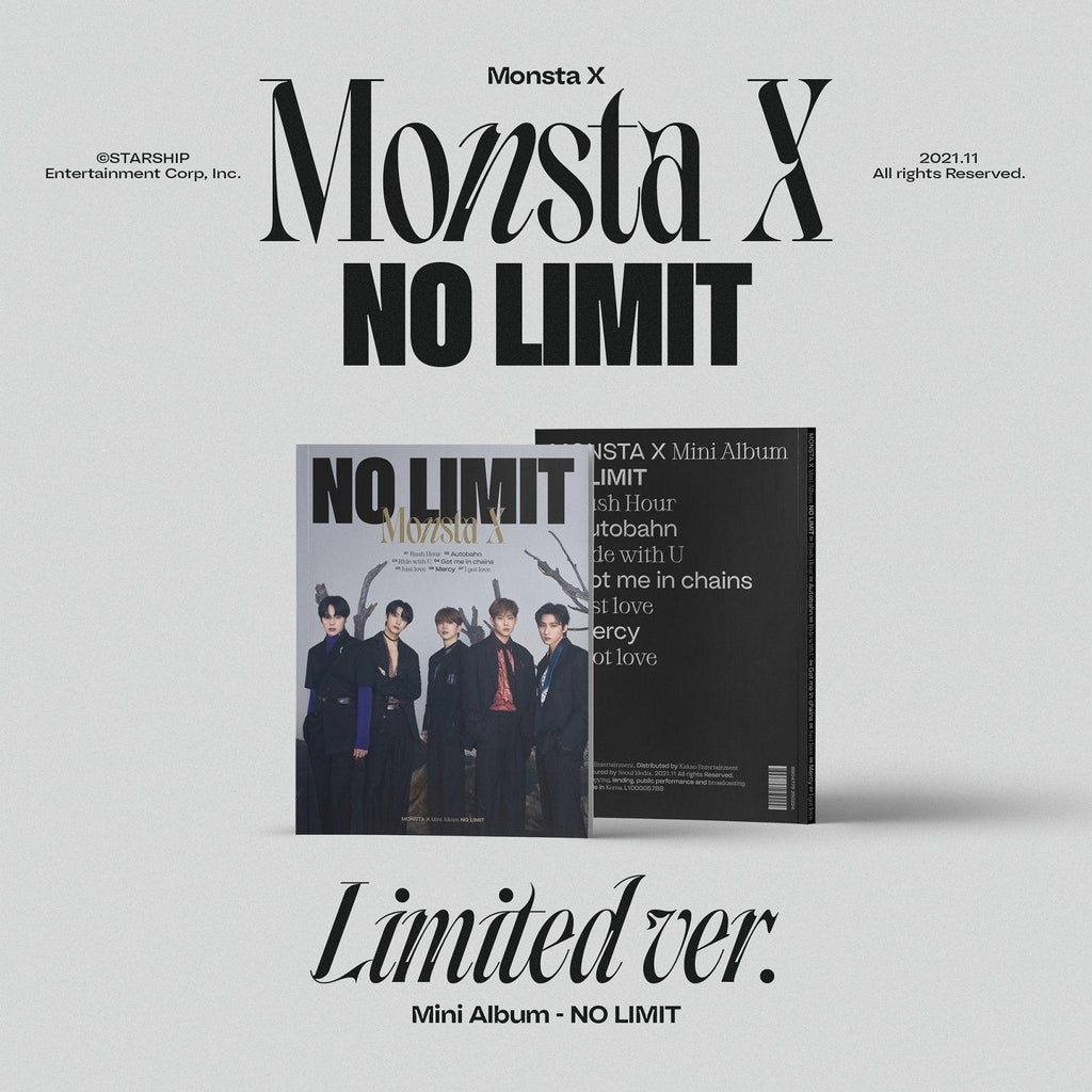 MONSTA X - 10th Mini Album No Limit (Limited Ver.) - Oppastore