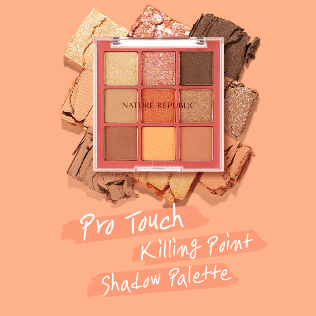 NCT 127 X Nature Republic Pro Touch Killing Point Shadow Palette Coral Haze Special Set - Oppastore